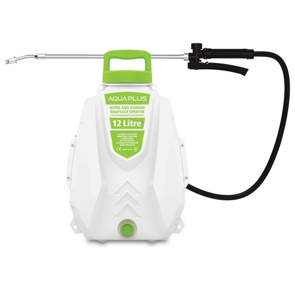 AquaPlus 12V Rechargeable Knapsack Sprayer 12L | Battery