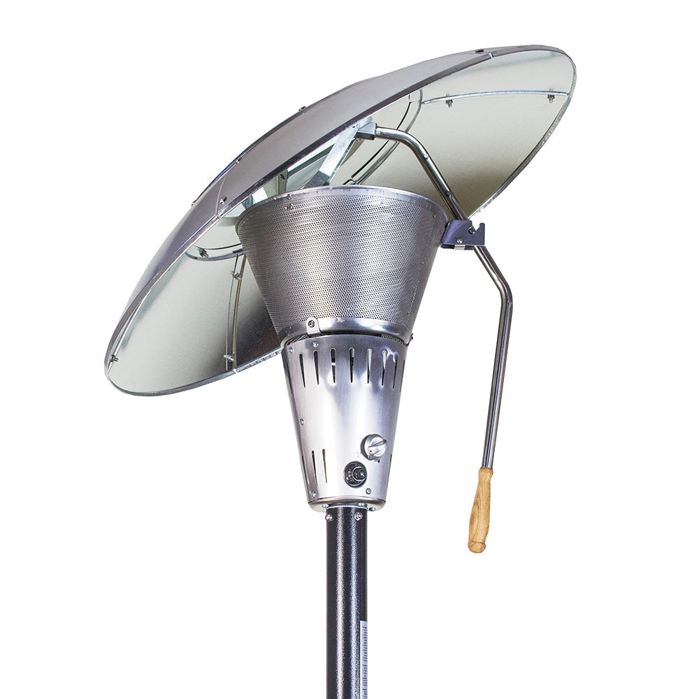 Sahara 13kw Heat Focus Gas Patio Garden Heater - Charcoal