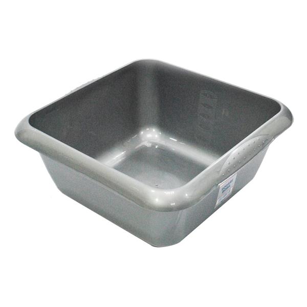 Home Essentials Square Basin 12" 7L - Silver | Washing Up