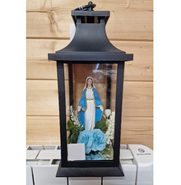 WGP Lantern with Our Lady 27cm - Black | 6216