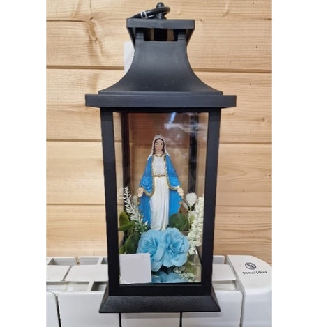 WGP Lantern with Our Lady 27cm - Black | 6216