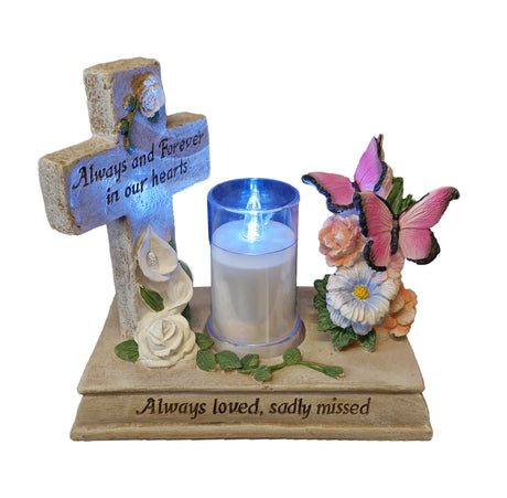 WGP Butterfly Plaque Grave Memorial with LED Light | 6220