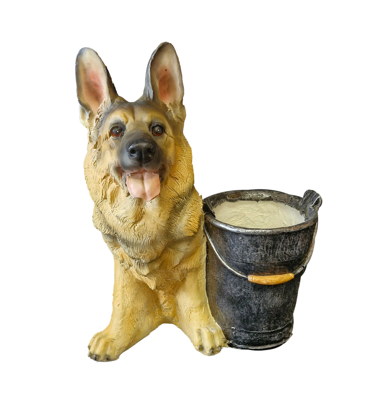 WGP German Shepherd Dog Garden Planter | G0437