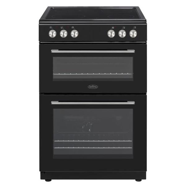 Belling 60cm Double Oven Electric Cooker - Black | BFSE61DOBK