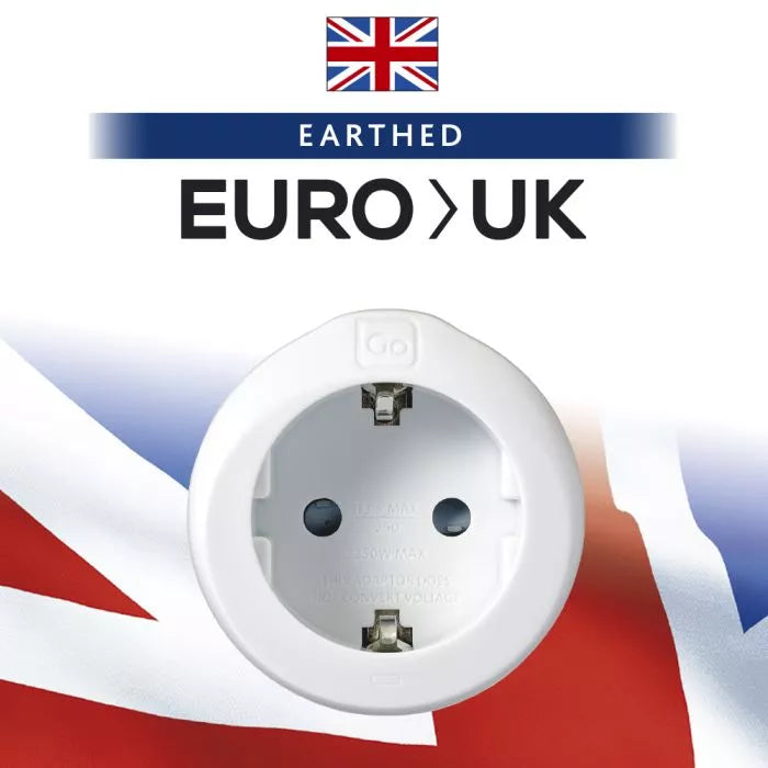 Go Travel EU European 2 Pin to UK 3 Pin | 540.101