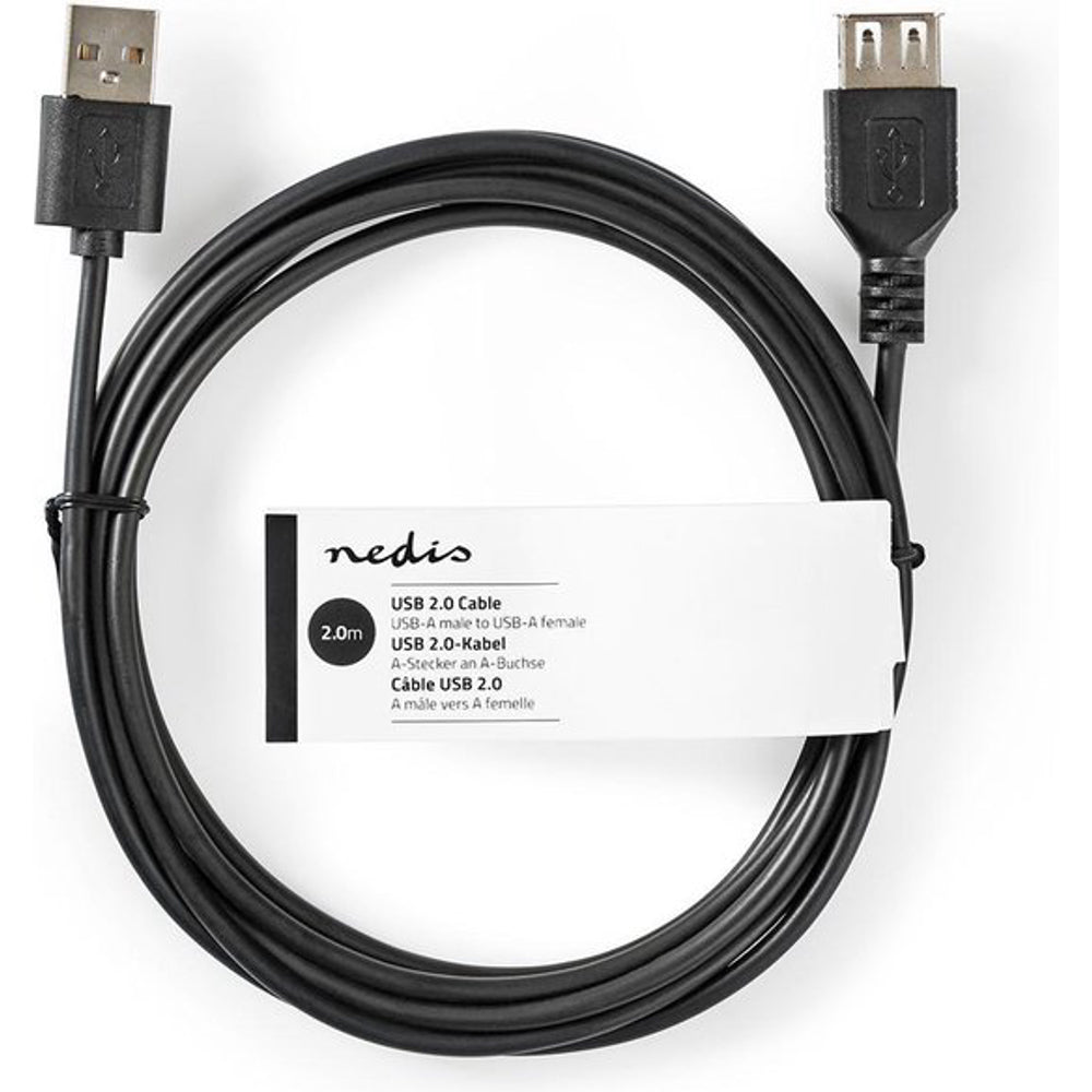 Nedis USB A Male to USB A Female Joiner Connector 2 Metre | 294411