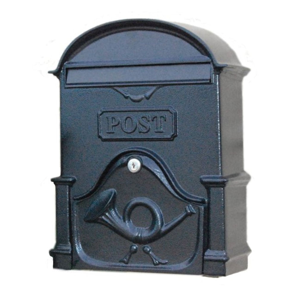 Paprika The Brosna A4 Cast Aluminium Letterbox Postbox - Antique Black