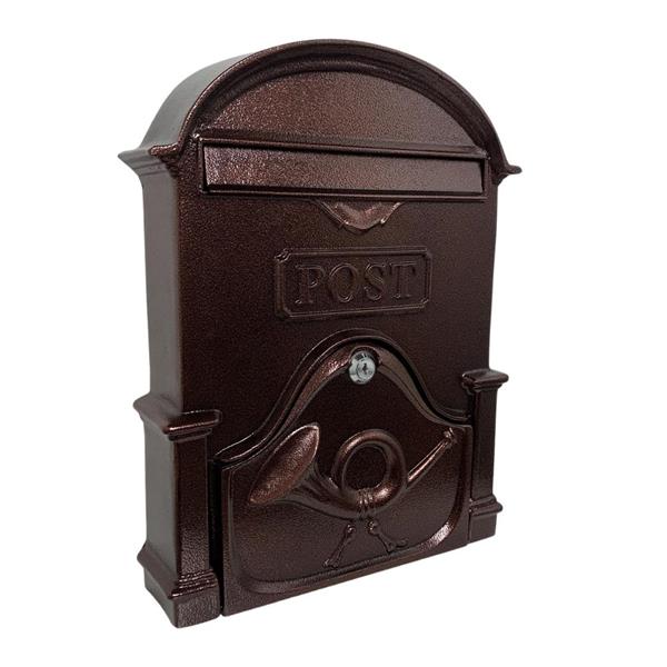 Paprika The Brosna A4 Cast Aluminium Letterbox Postbox - Antique Bronze