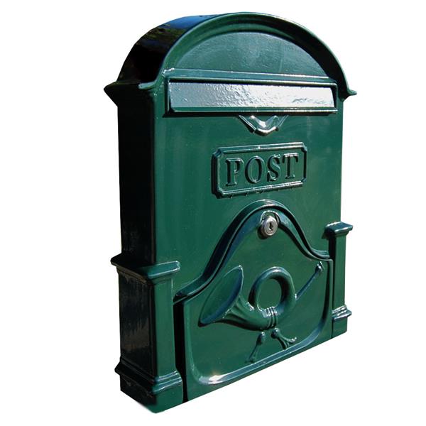 Paprika The Brosna A4 Cast Aluminium Letterbox Postbox - Fir Green