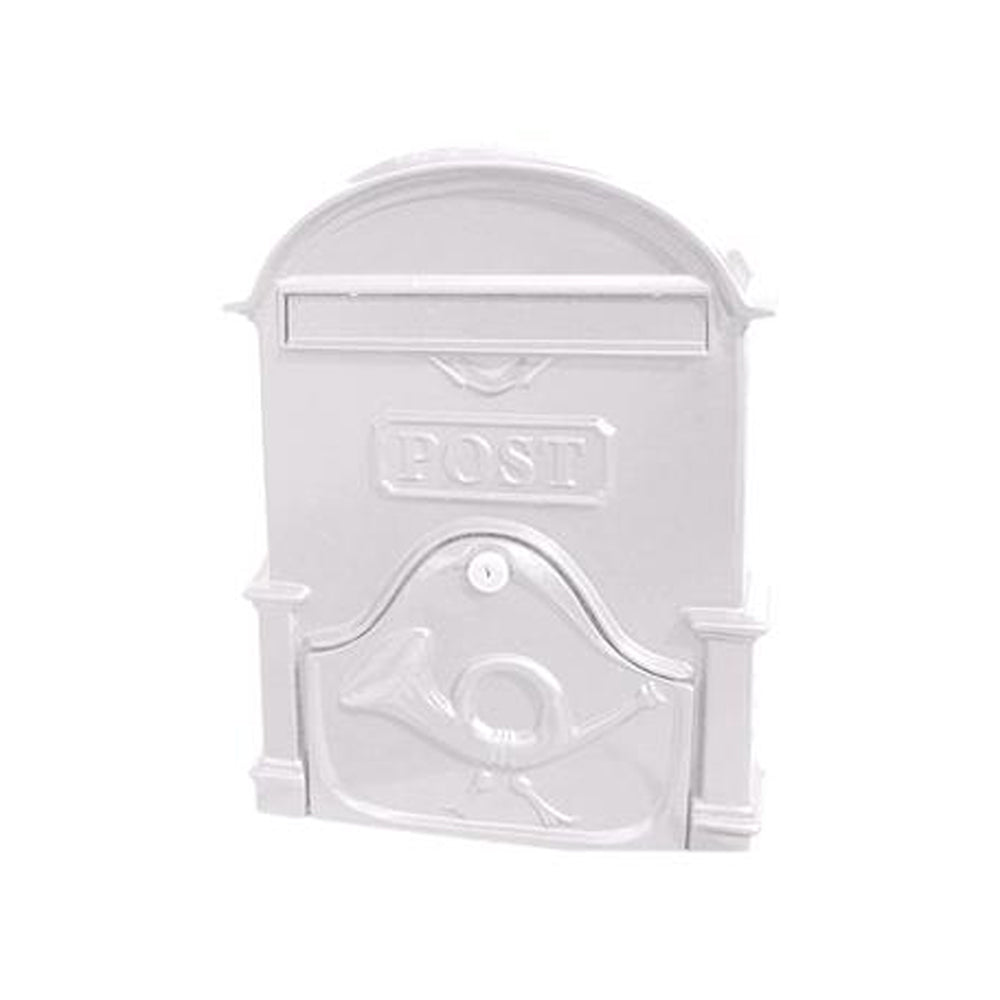Paprika The Brosna A4 Cast Aluminium Letterbox Postbox - Signal White