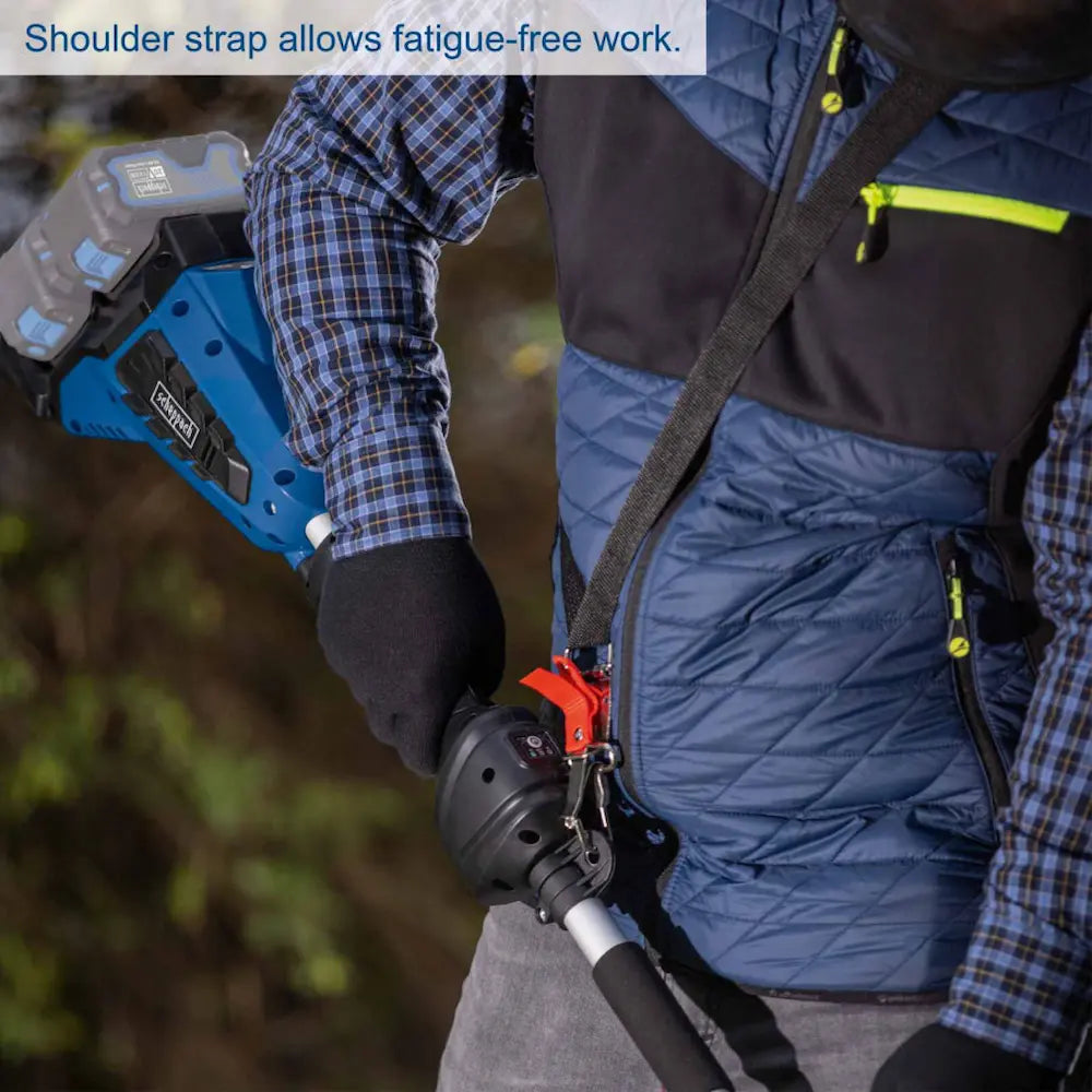 Scheppach Cordless 4 in 1 Garden Multi Tool with 4ah Battery | BCMFH400-X4AHKIT