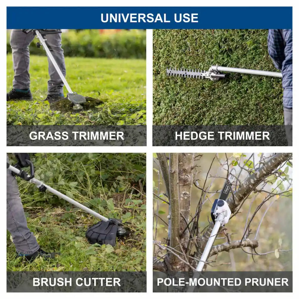 Scheppach Cordless 4 in 1 Garden Multi Tool with 4ah Battery | BCMFH400-X4AHKIT