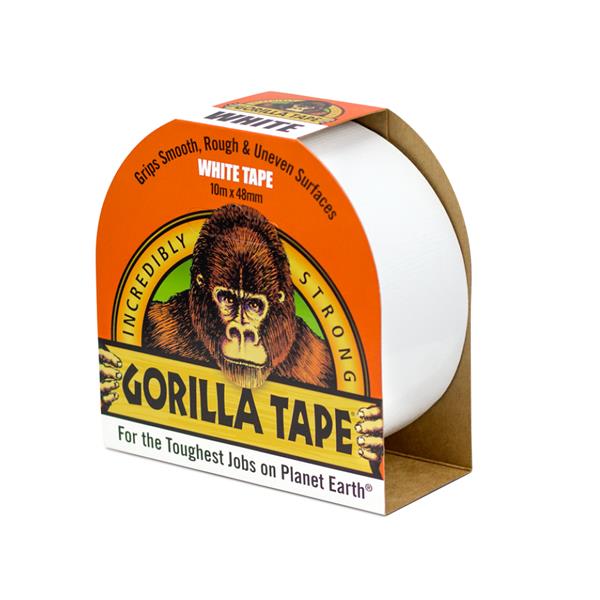 Gorilla Tape White (Duct Tape) 48mm x 10 metre