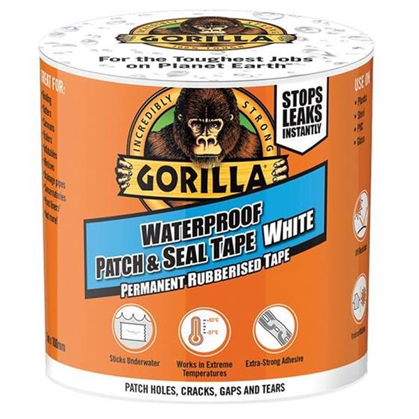 Gorilla Waterproof Patch & Seal Tape 3m - White | Repair