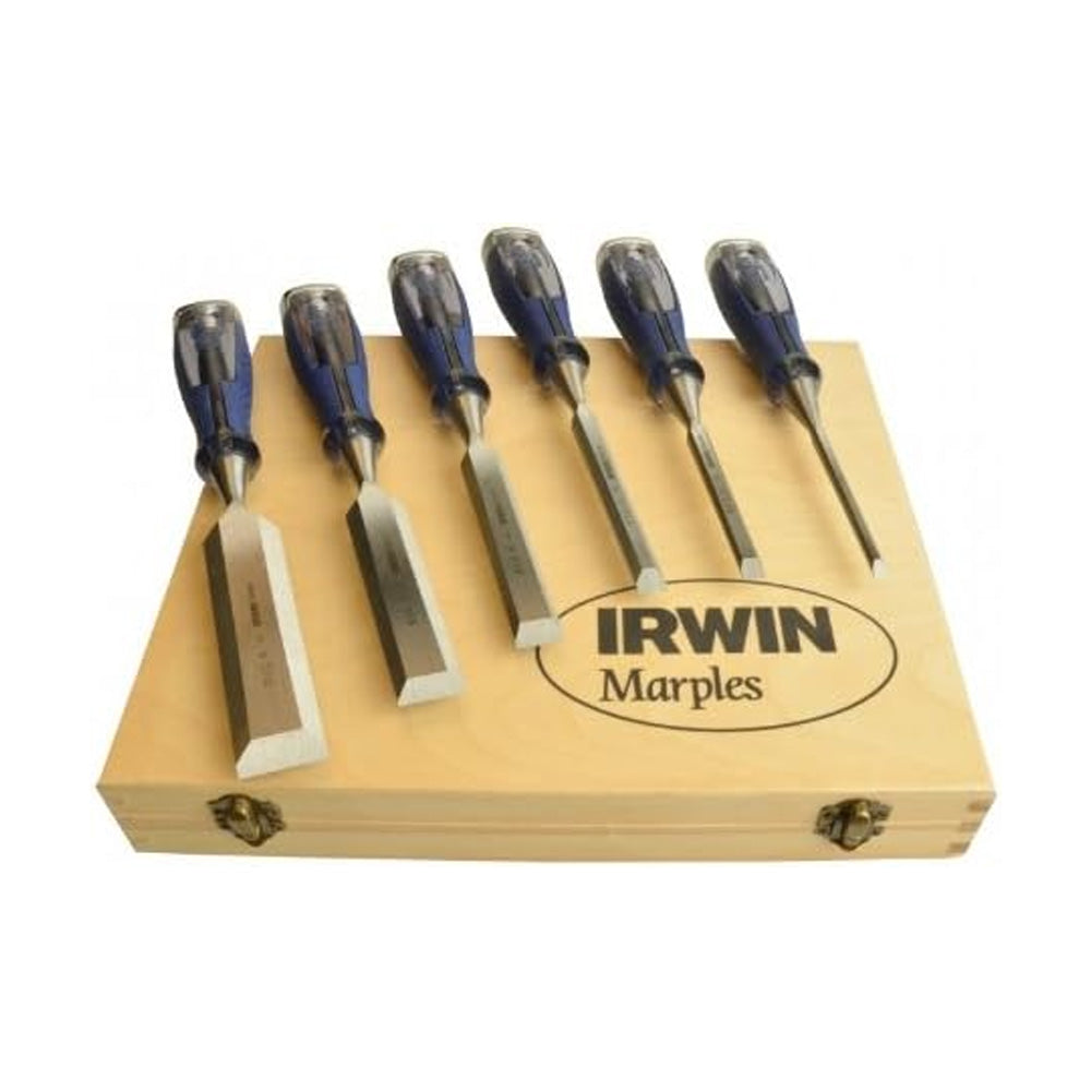Irwin M750 Splitproof Pro Bevel Edge Chisel Set 6 Piece | MAR750S6