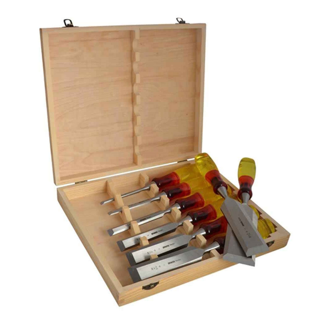 IRWIN Marples M373 Bevel Edge Splitproof Chisel Set in Box, 8 Piece | XMS23CHISEL8