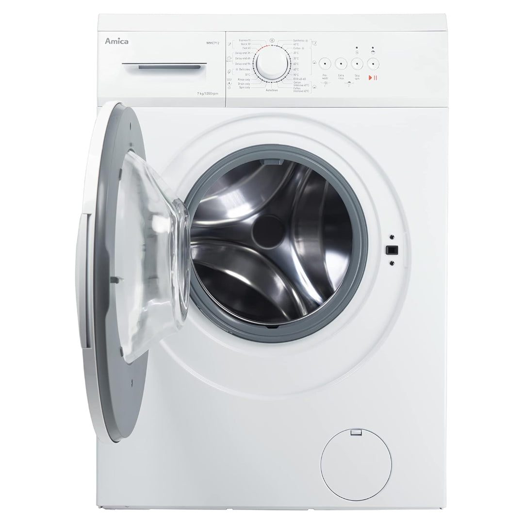 Amica 7kg 1200 Spin Washing Machine - White | WME712