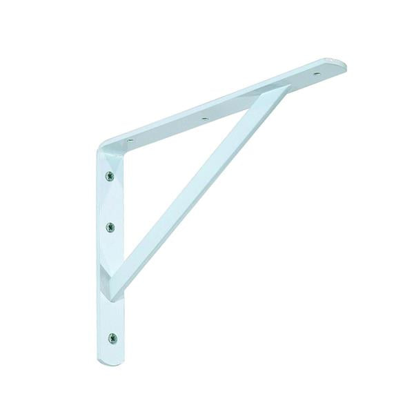 Industrial Shelf Bracket 300mm x 210mm - White | Heavy Duty