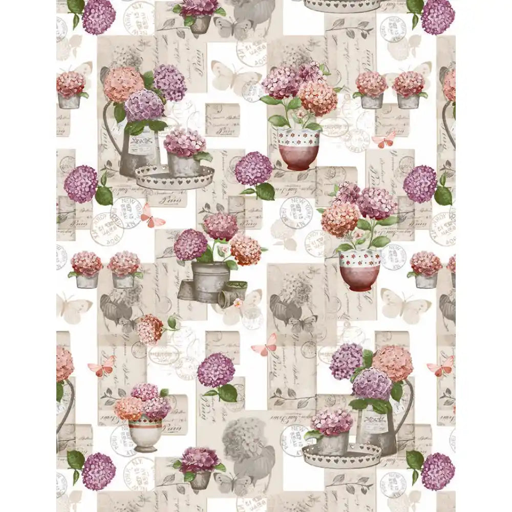 Paul Edward Readymade Tablecloth 200cm x 140cm - Hydrangea | 2315H3/03
