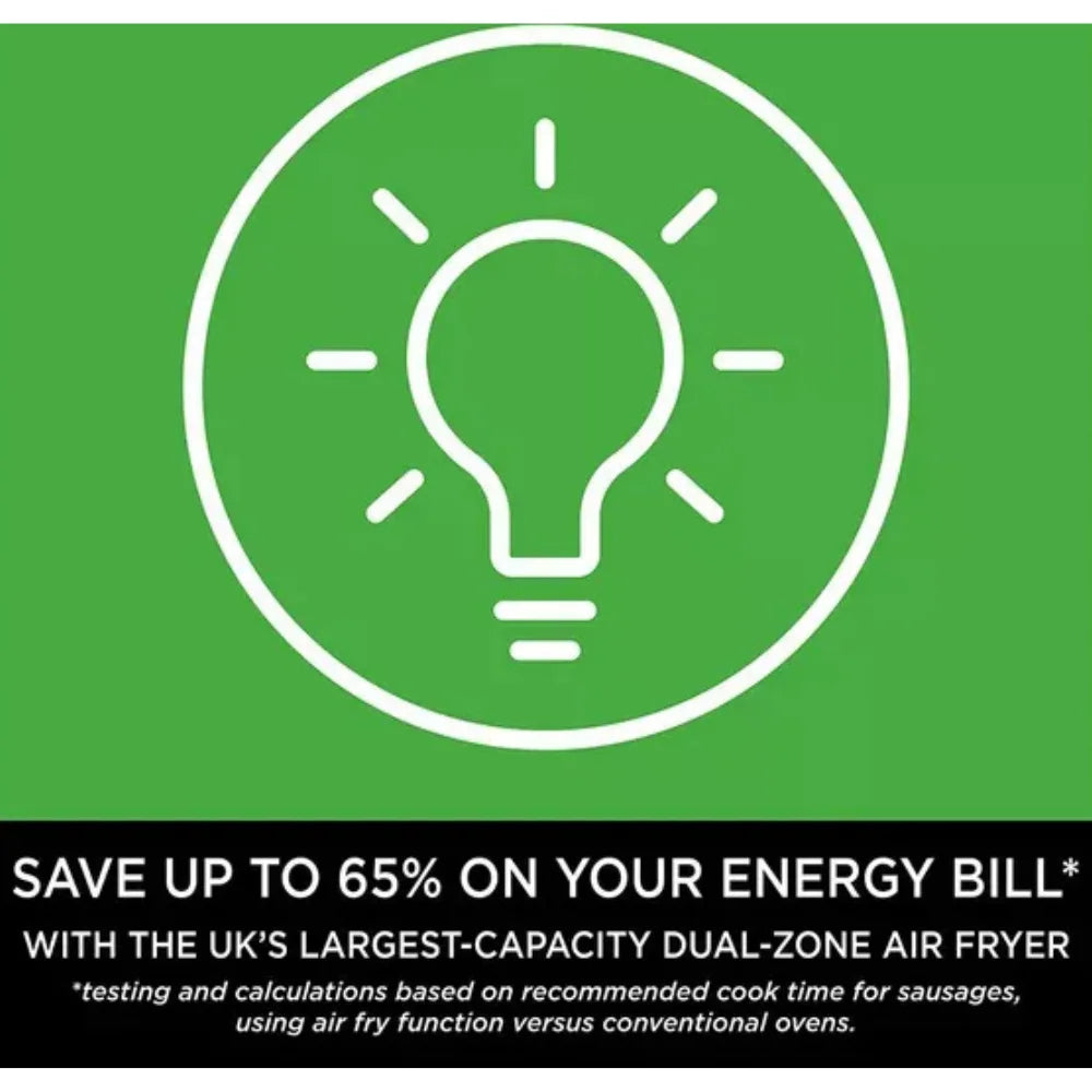 Ninja 9.5 Litre Foodi Max Dual Zone Air Fryer - Black | AF400UK