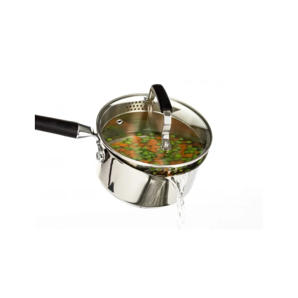 Steelex 18cm Saucepan with Glass Lid | ST9602