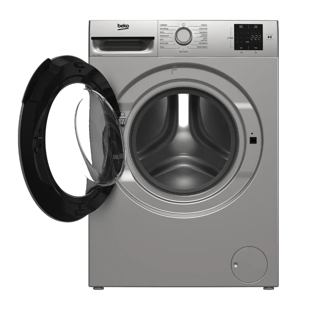 Beko 7kg 1200 Spin Washing Machine - Silver | BM1WT3721S