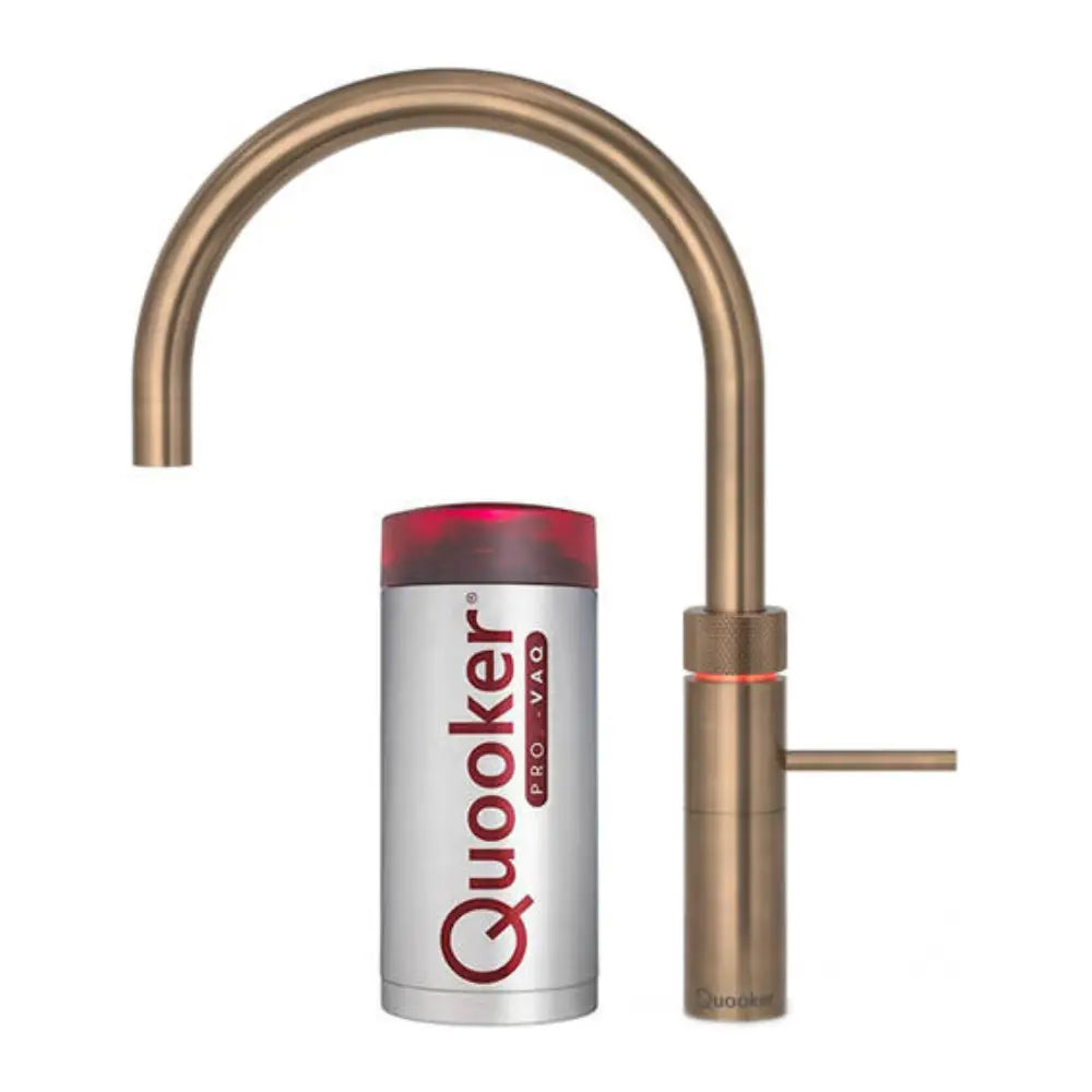 Quooker PRO3 Fusion Round Boiling Water Kitchen Tap - Rose Copper | 3FRRCO