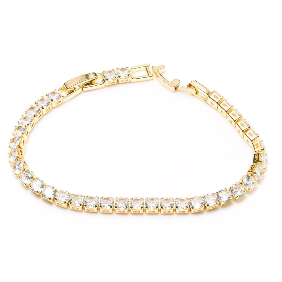 Newgrange Living Tennis Diamond Bracelet - Yellow Gold | 600337