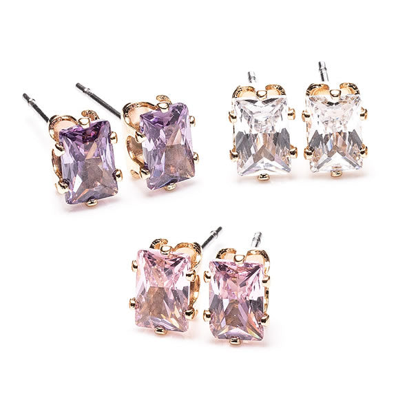 Newgrange Living Multi Diamond Earrings Set of 3 - Gold