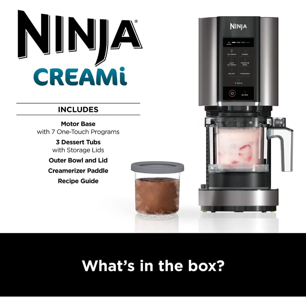 Ninja Creami Ice Cream & Frozen Dessert Maker - Black & Silver | NC300UK