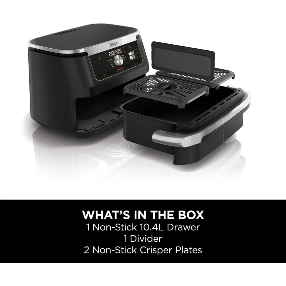 Ninja Foodi FlexDrawer 10.4 Litre Air Fryer - Black | AF500UK