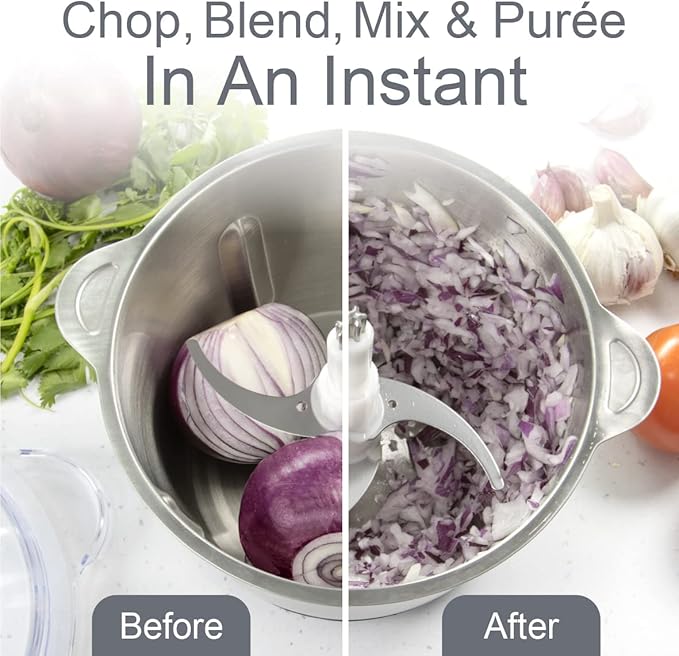 Quest Food Chopper 1.8 Litre - Stainless Steel | 31559