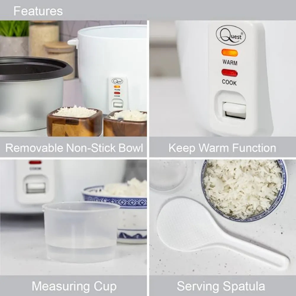 Quest 2.5 Litre Rice Cooker Non Stick Removable Bowl | 35450