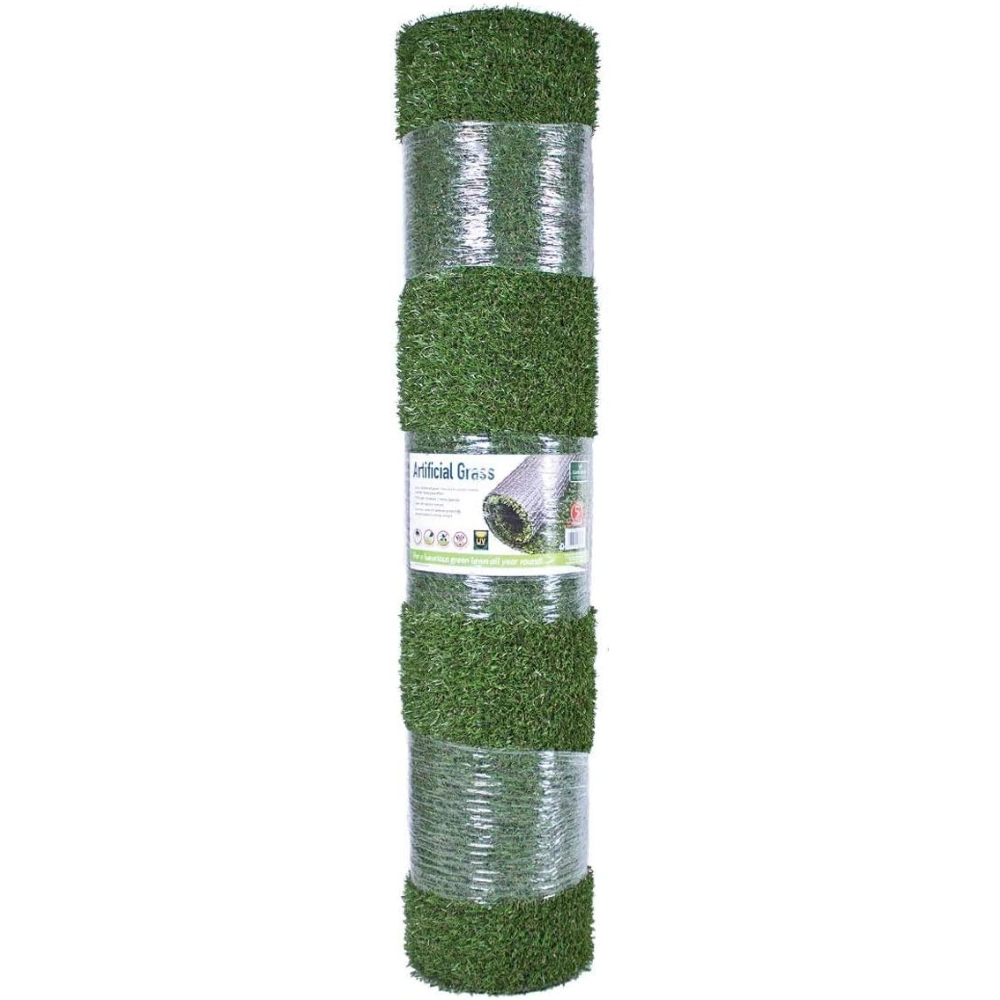 Gardenkraft Artificial Grass 20mm x 4 Metre x 1 Metre - Green | 26009