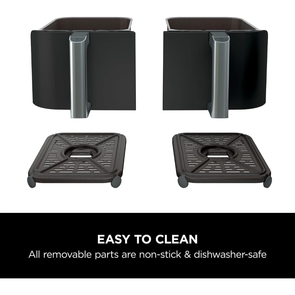 Ninja Dual Zone Air Fryer 7.6L 2400W - Grey | AF300UK