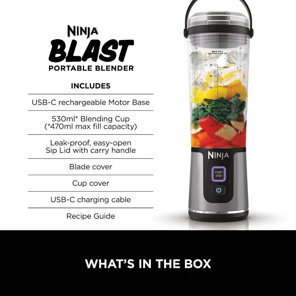 Ninja Blast Cordless Portable Blender - Black | BC151UKBK