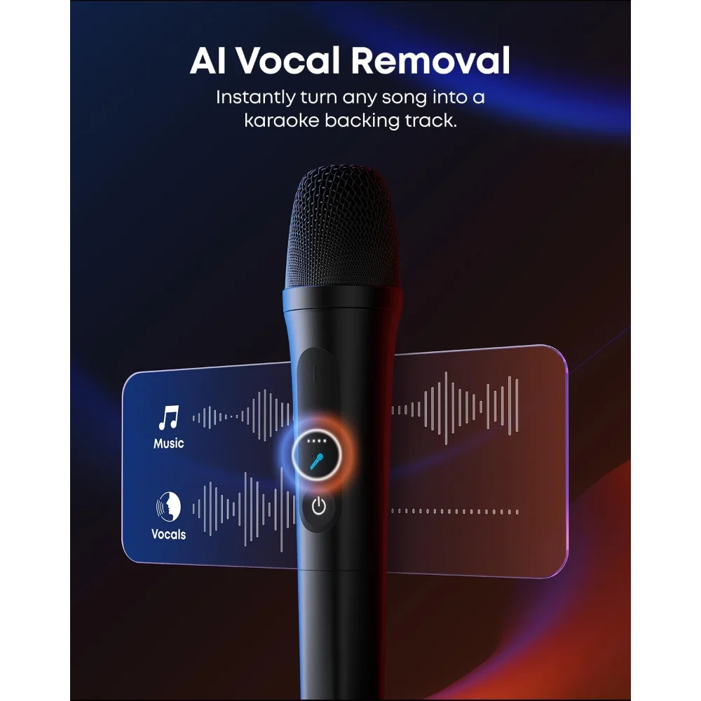 Anker Soundcore Rave 3S AI Karaoke Party Speaker with 2 Wireless Mics | A31A3012