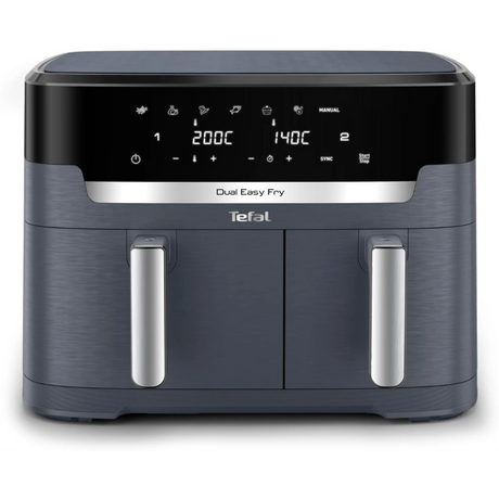Tefal Dual Easy Fry air fryer on a white background