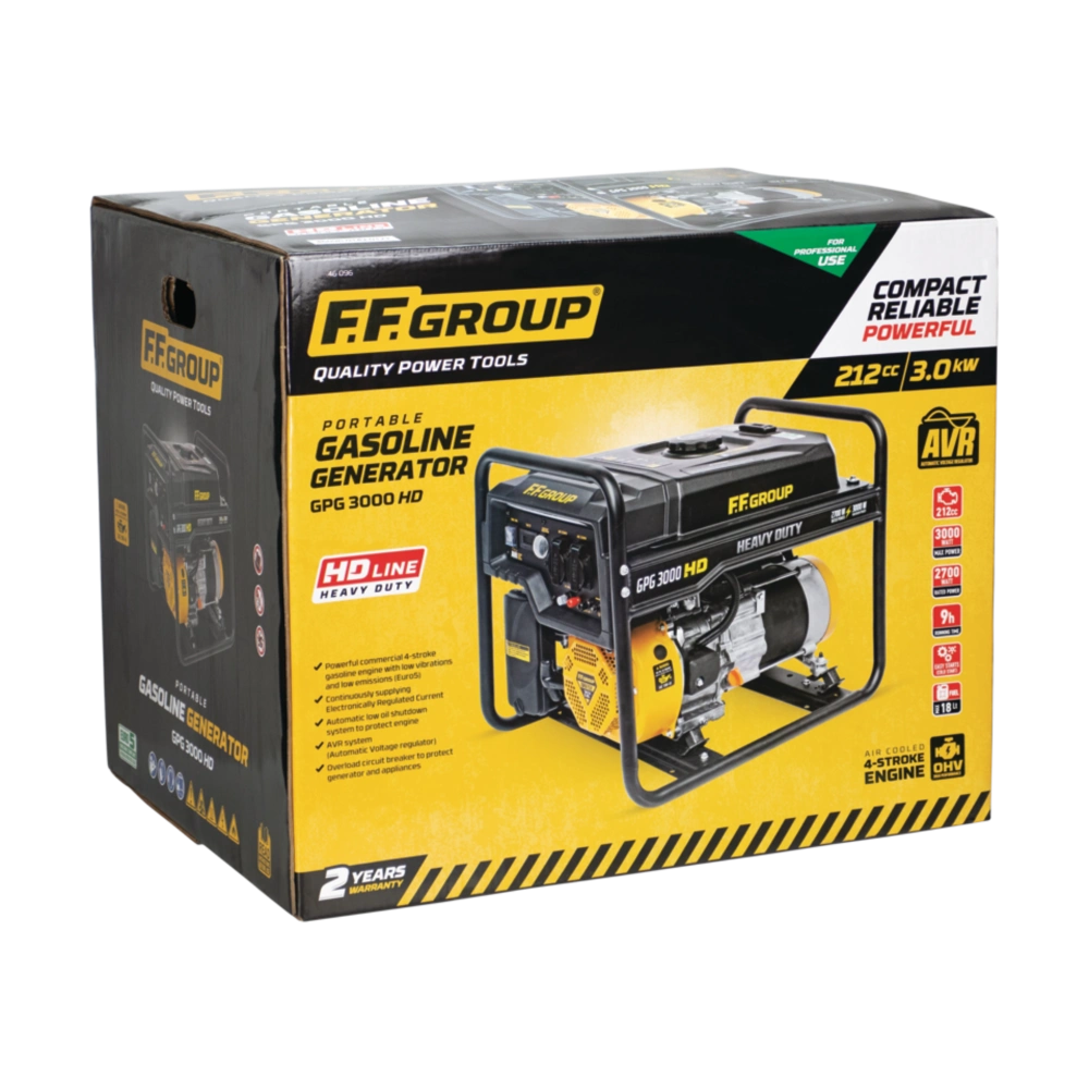 FF Group Petrol Generator 3KVA 212CC GPG 3000 Heavy Duty | FF46096