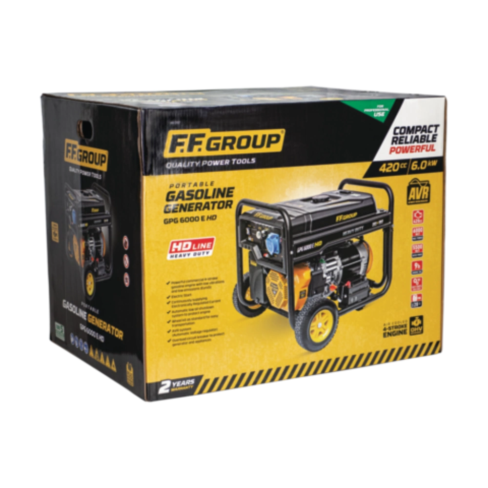 FF Group Petrol Generator 6KVA 420cc Electric Start GPG 6000E Heavy Duty | FF46097