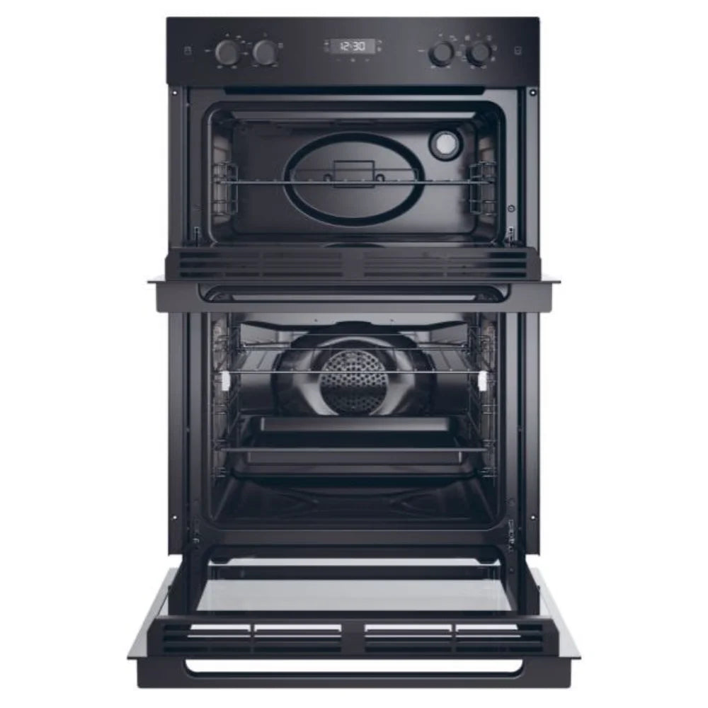 Haier Series 2 Built In Double Oven with Steam - Black | HWO9M2M5B