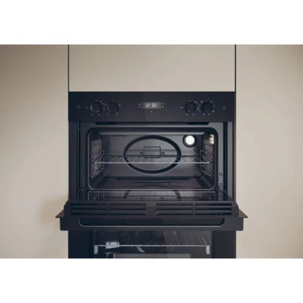 Haier Series 2 Built In Double Oven with Steam - Black | HWO9M2M5B
