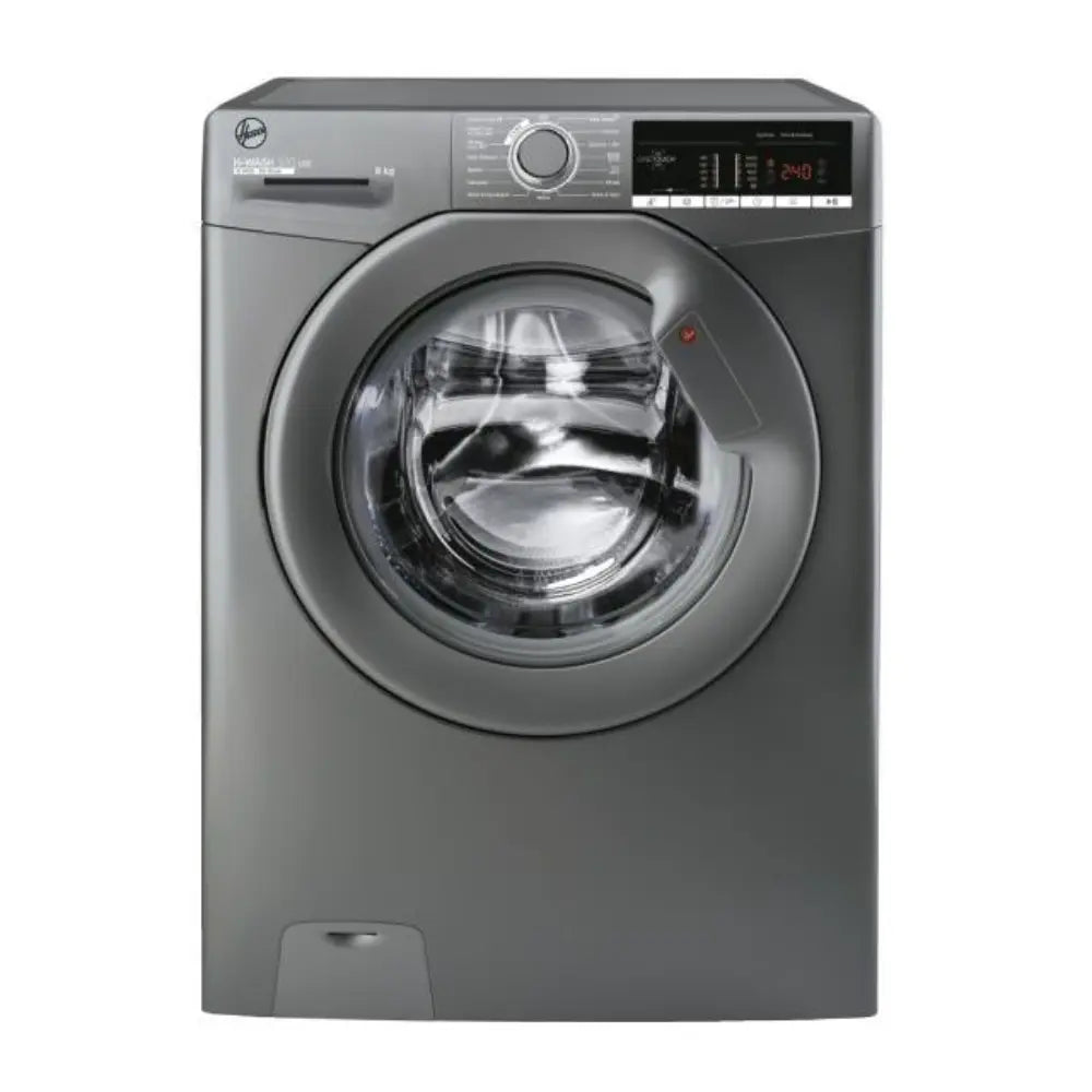 Hoover 8kg 1400 Spin Washing Machine - Graphite | H3W48TGGE/1-80