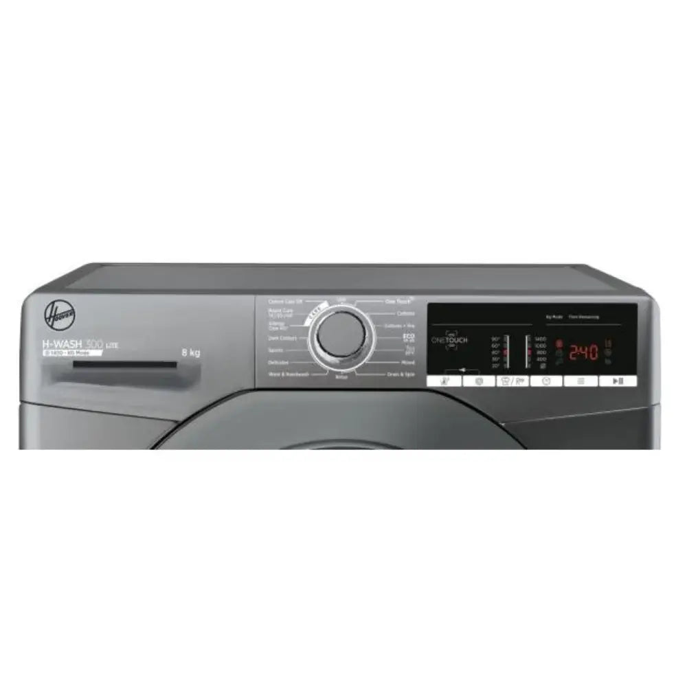 Hoover 8kg 1400 Spin Washing Machine - Graphite | H3W48TGGE/1-80