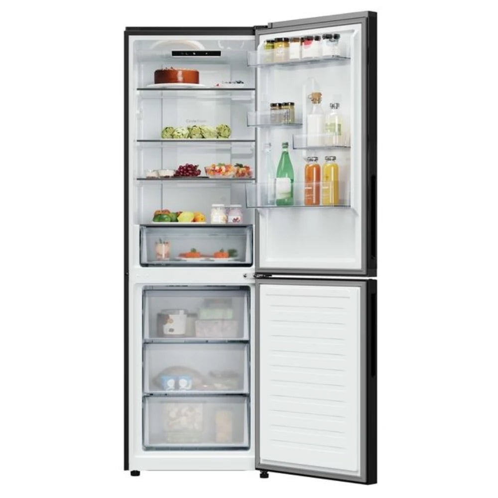 Hoover H-Combi 185cm 60/40 Frost Free Fridge Freezer - Black | HONCQ2T618EBK