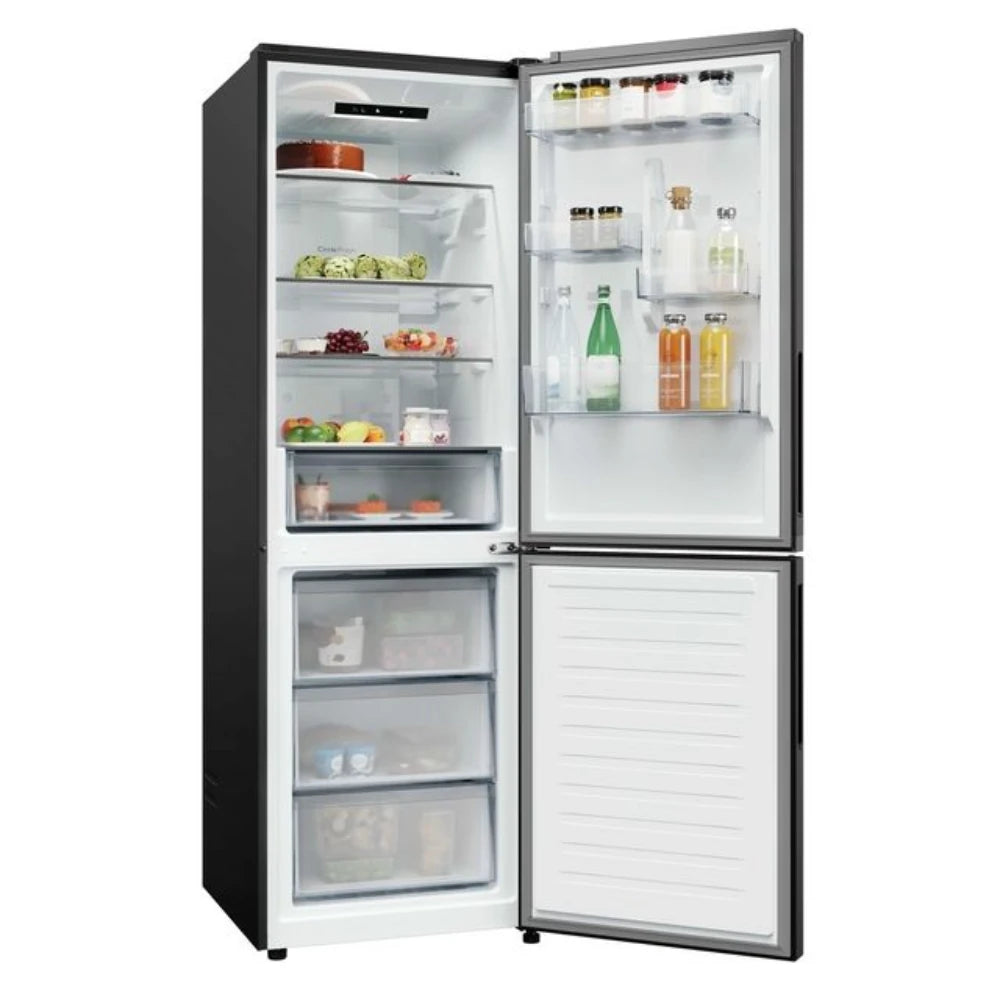 Hoover H-Combi 185cm 60/40 Frost Free Fridge Freezer - Black | HONCQ2T618EBK