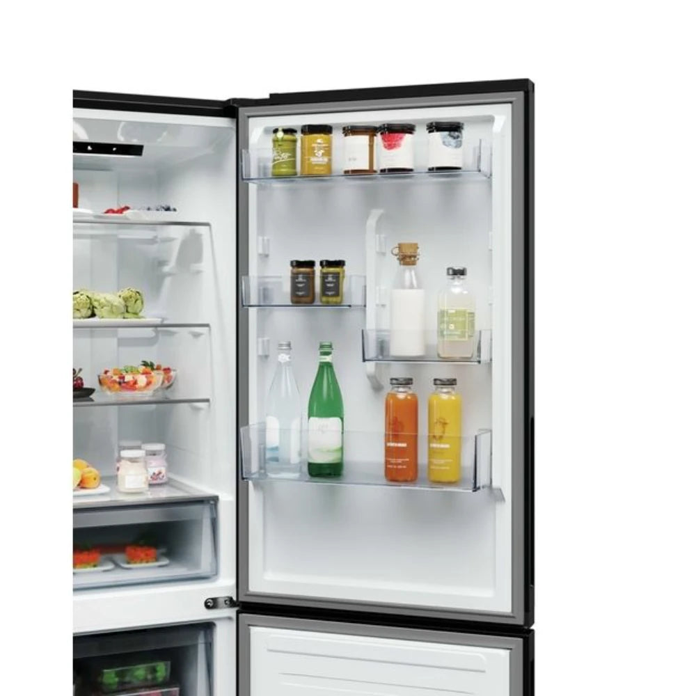 Hoover H-Combi 185cm 60/40 Frost Free Fridge Freezer - Black | HONCQ2T618EBK