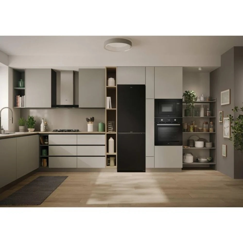 Hoover H-Combi 185cm 60/40 Frost Free Fridge Freezer - Black | HONCQ2T618EBK