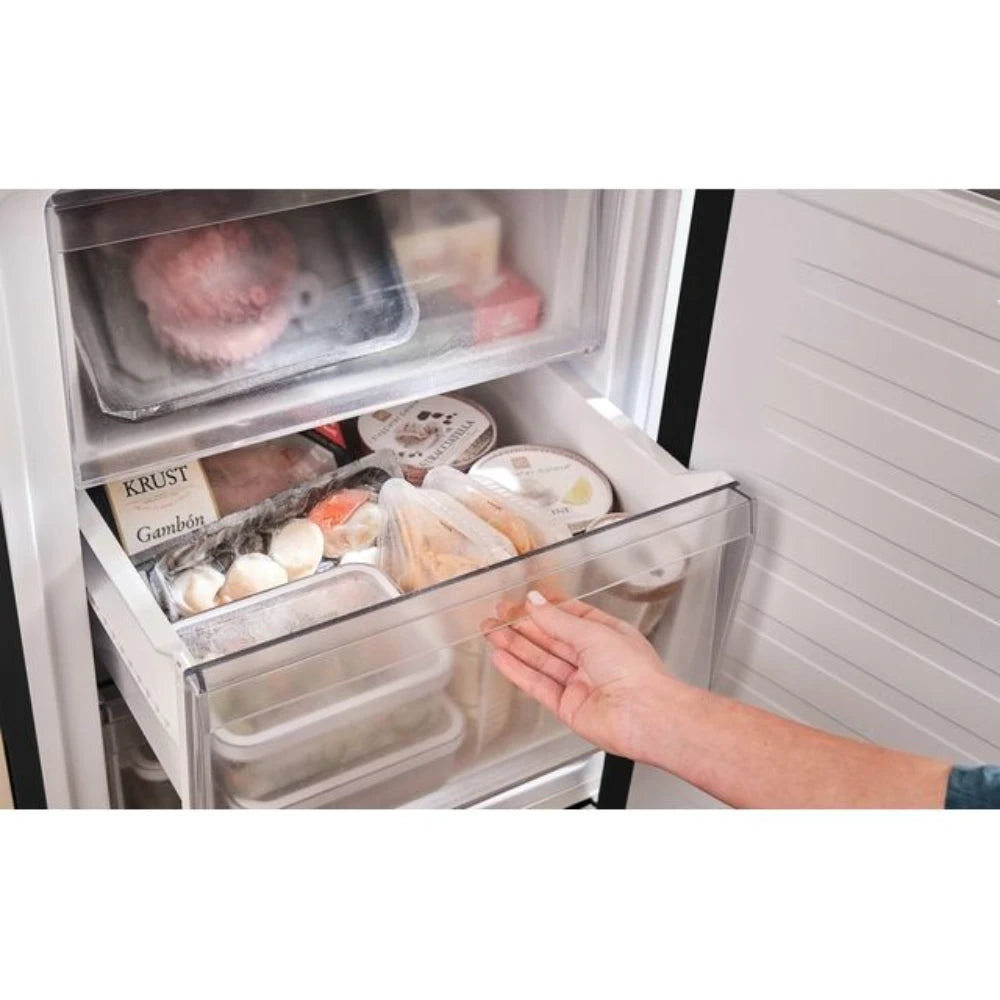 Hoover H-Combi 185cm 60/40 Frost Free Fridge Freezer - Black | HONCQ2T618EBK