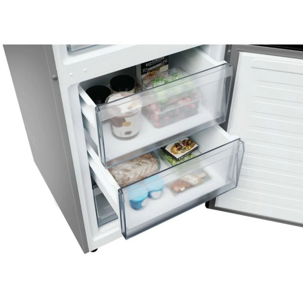 Hoover H-COMBI 185cm 60/40 Frost Free Fridge Freezer - Inox | HONCQ2T618EXK